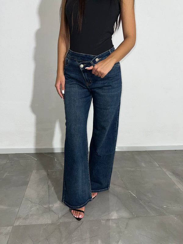 Jeans assimetrico Wide Leg